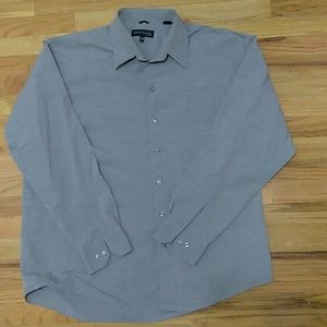 Kenneth Cole gray dress shirt 17 1/2 neck